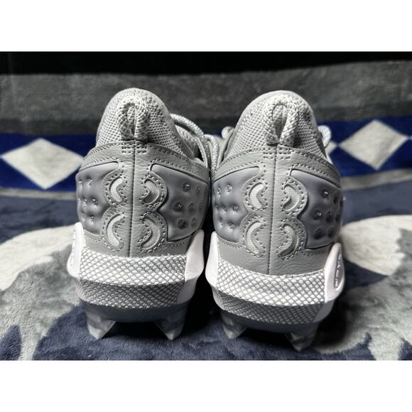 Under Armour Harper 8 Elite Mens 7.5 Halo Grey Metal Baseball Cleats 3026588-102 - Picture 5 of 10